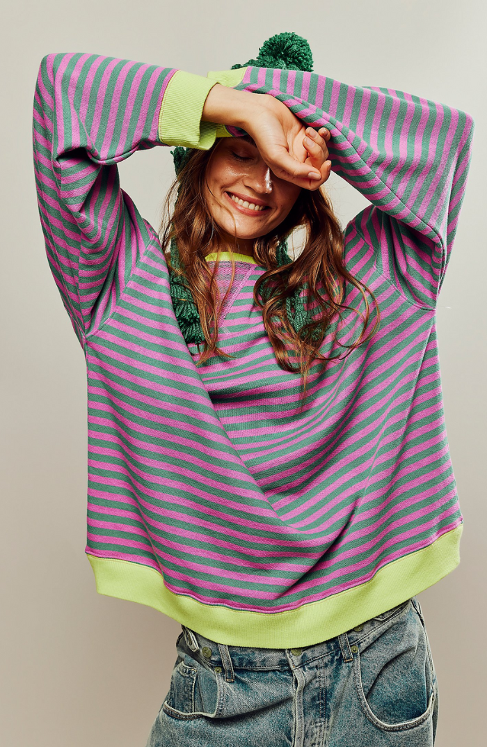 Lune London | Striped Oversized Sweater