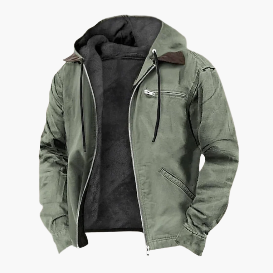 Lune London | Leisure jacket with hood and zipper - Urban Streetwear transition jacket