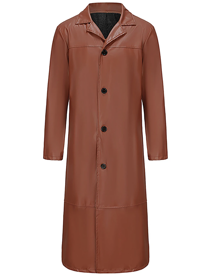 Lune London | Long Leather Coat for Men