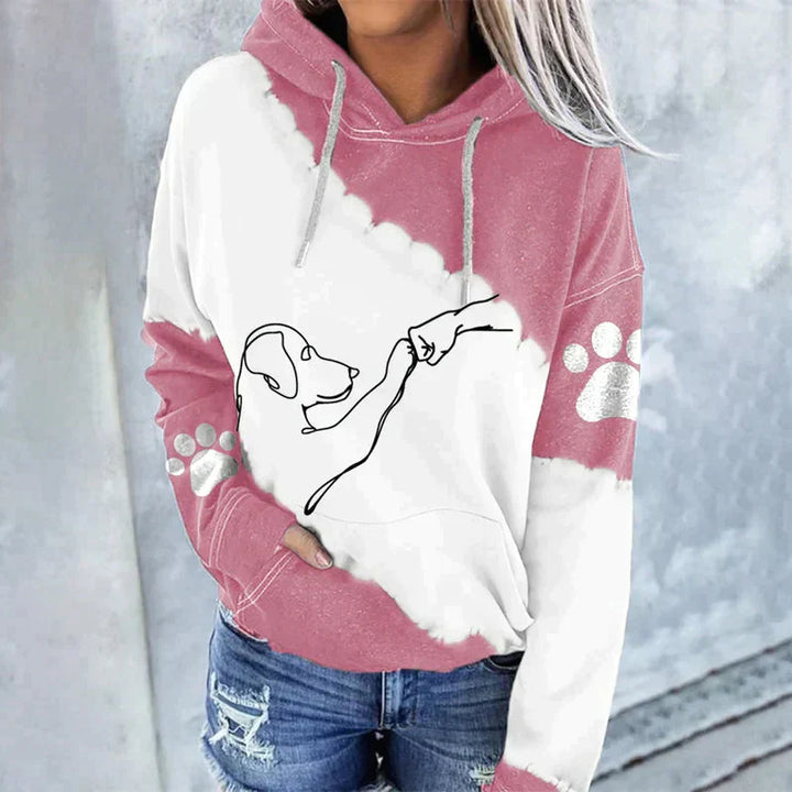 Lune London | Trendy loose hoodie with dog print