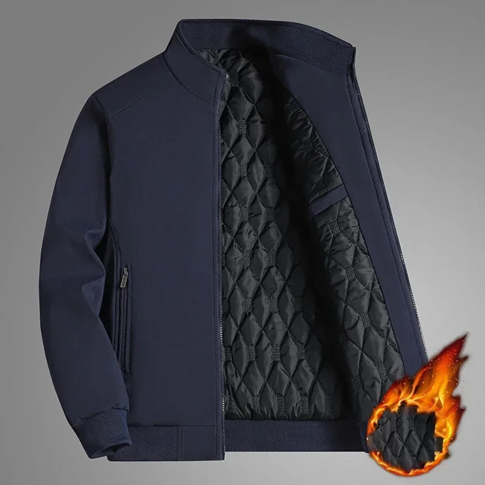Lune London | Colorful winter coat with high collar for men - Stylish