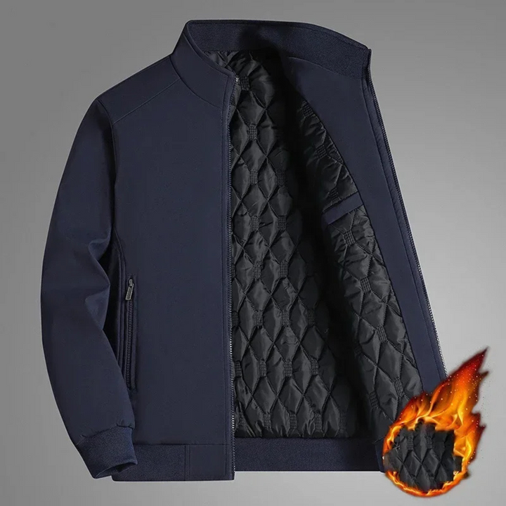 Lune London | Colorful winter coat with high collar for men - Stylish