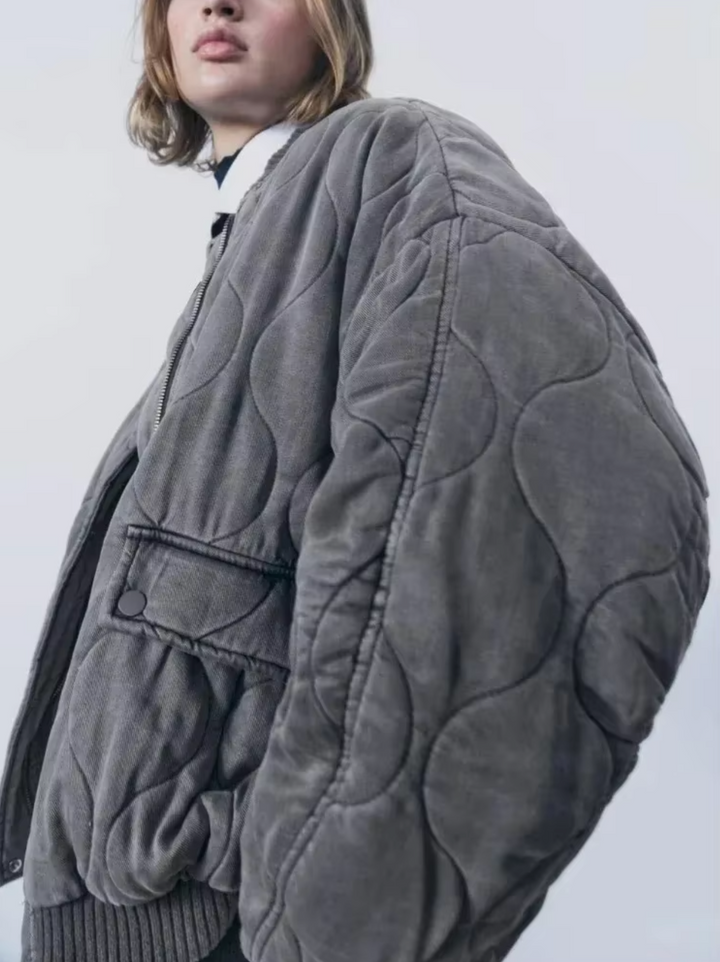 Lune London | Cotton Jacket with Round Collar