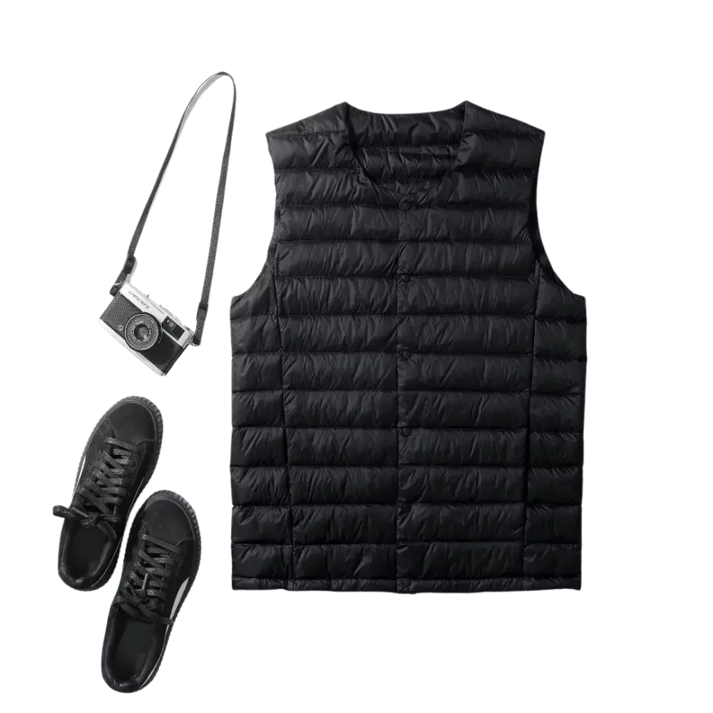 Lune London | Ultralight and warm sleeveless down vest for men - Autumn/Winter