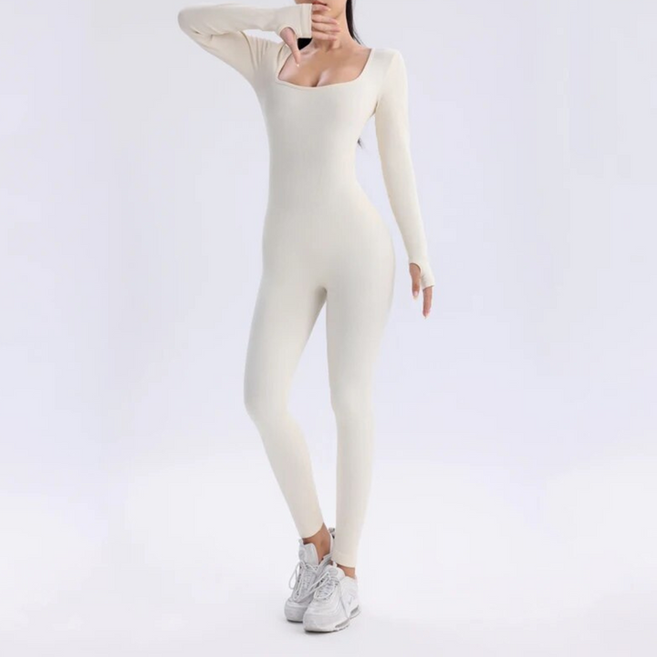 Lune London | Solid Long Sleeve Sports Jumpsuit