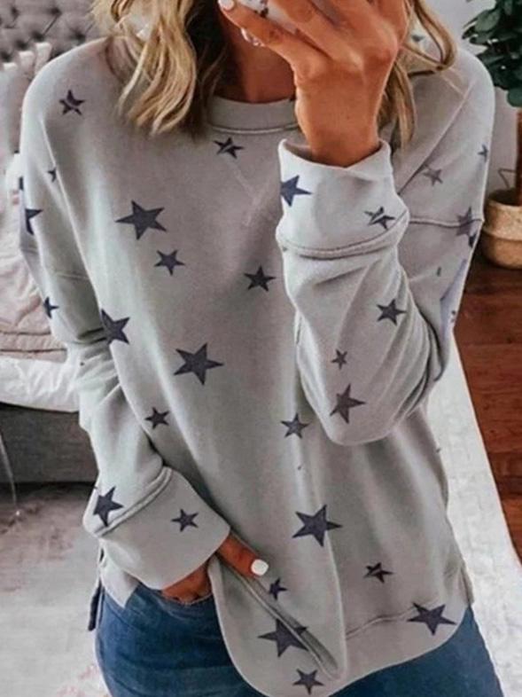 Lune London | Warmer Star Print Round Neck Sweater Ideal for Winter