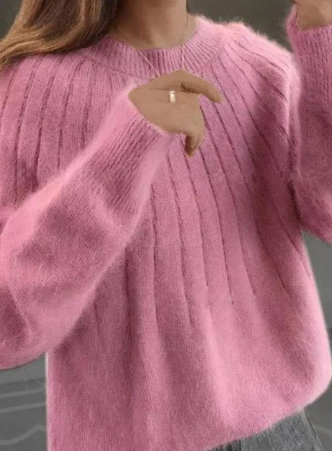 Lune London | Fluffy Cashmere Knit Sweater
