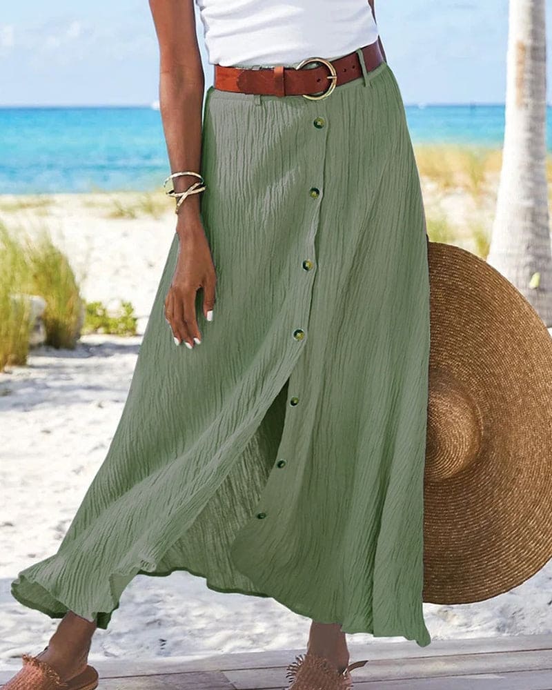 Lune London | Longer skirt with buttons