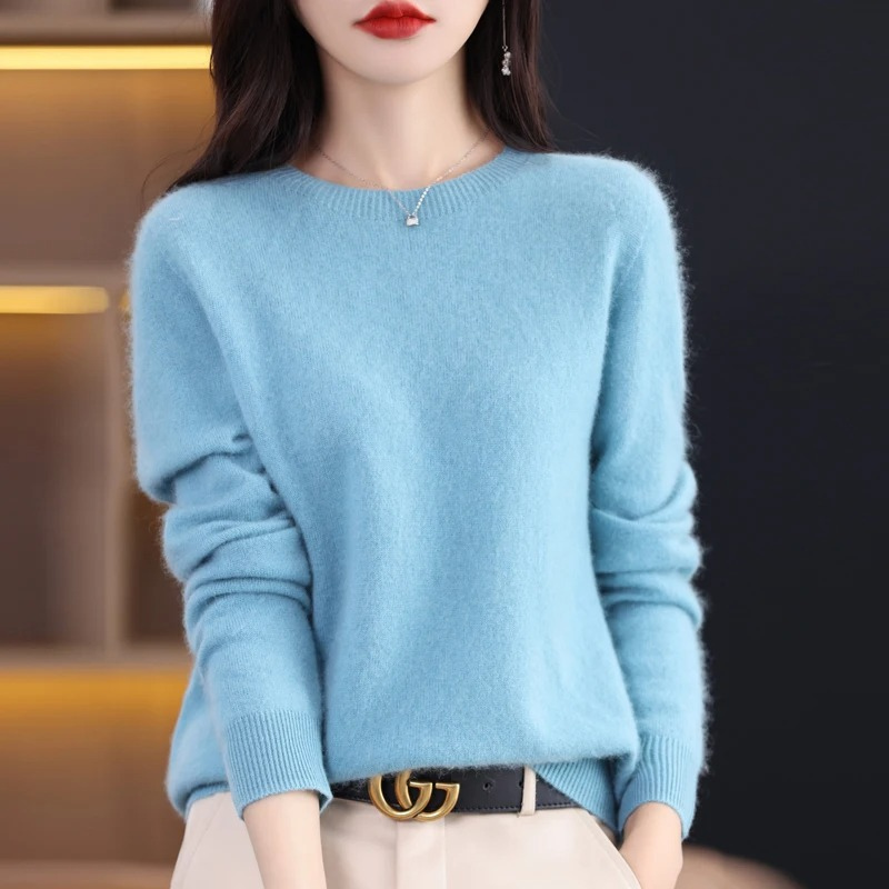 Lune London | Women's Sweater - Cashmere Round Neck Soft Luxury Warm Sweater