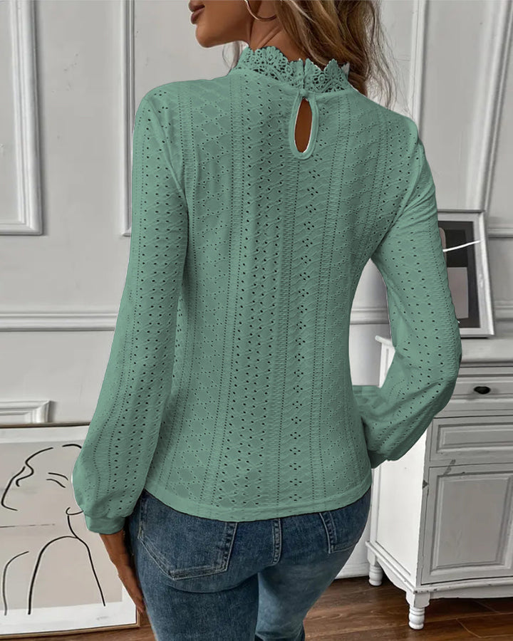 Lune London | Lace Round Neck Long Sleeve