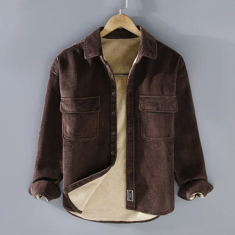 Lune London | Cord Shirt Casual Long Sleeved Pockets
