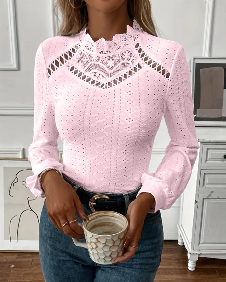 Lune London | Lace Round Neck Long Sleeve