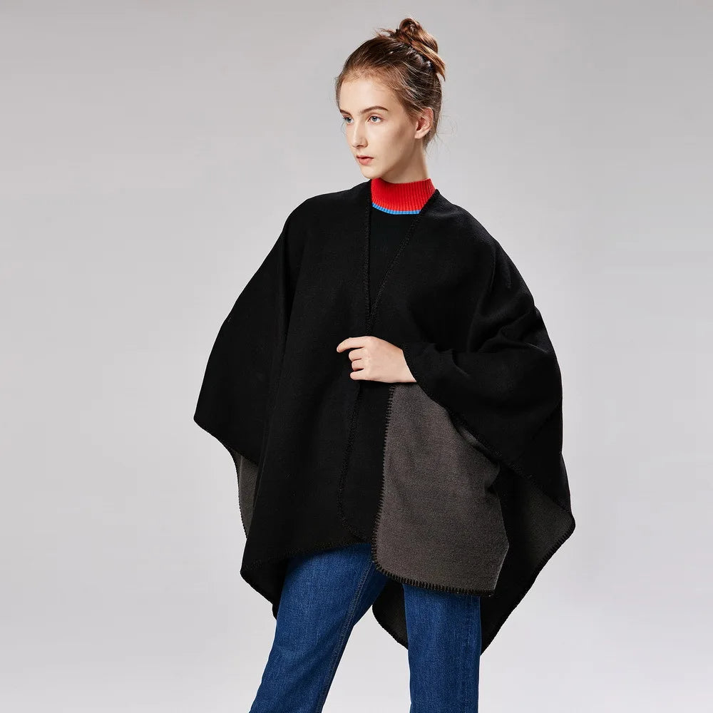Lune London | Warmer Poncho with Flowing Cut