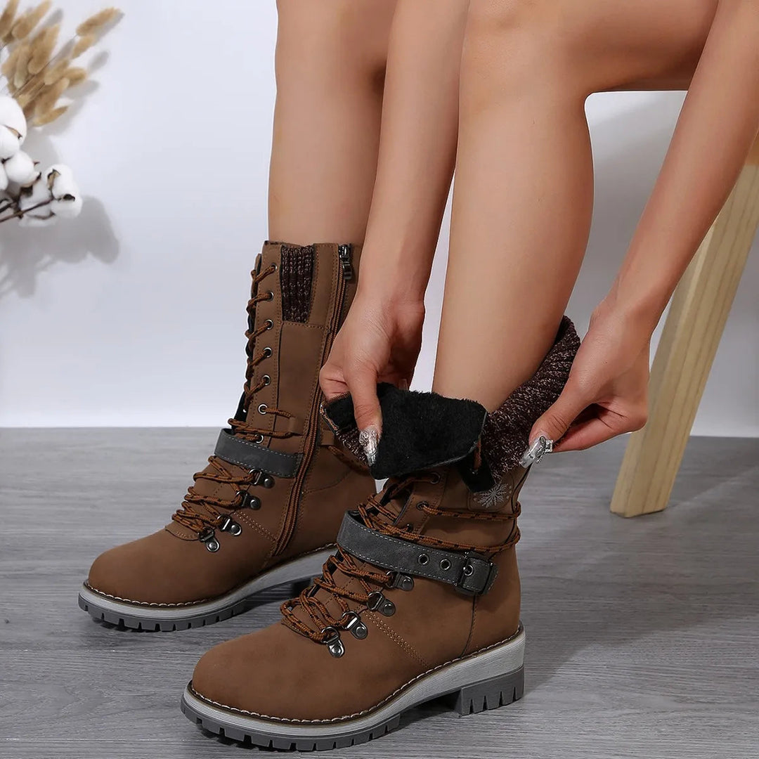 Chic Und Stil | Warm Cotton High Snow Boots