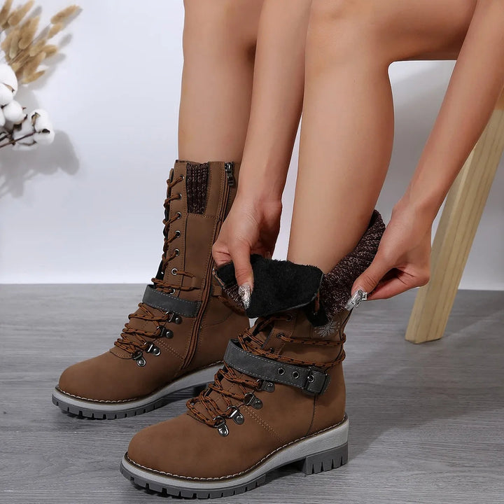 Chic Und Stil | Warm Cotton High Snow Boots
