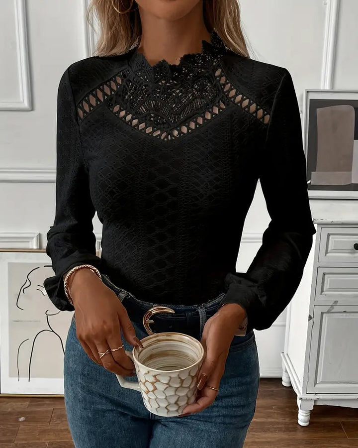 Lune London | Lace Round Neck Long Sleeve