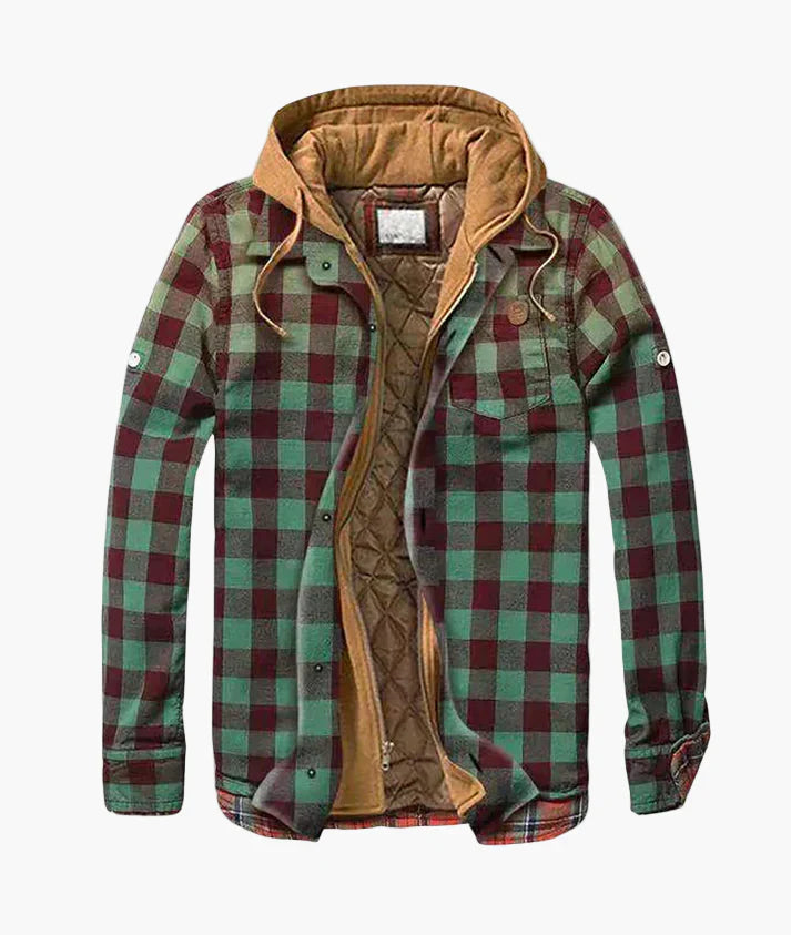 Lune London | Flannel Checked Jacket with Hood - Urban Leisure Style for Fall and Winter