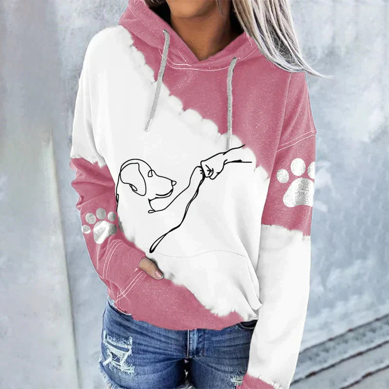 Lune London | Casual trendy hoodie with dog print