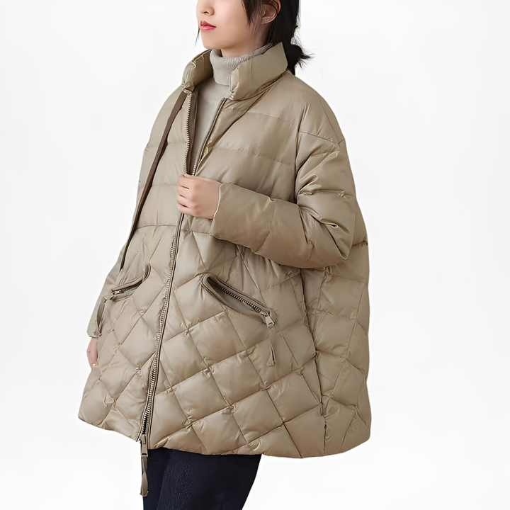 Lune London | Warm Down Jacket with Zip Pockets for Women