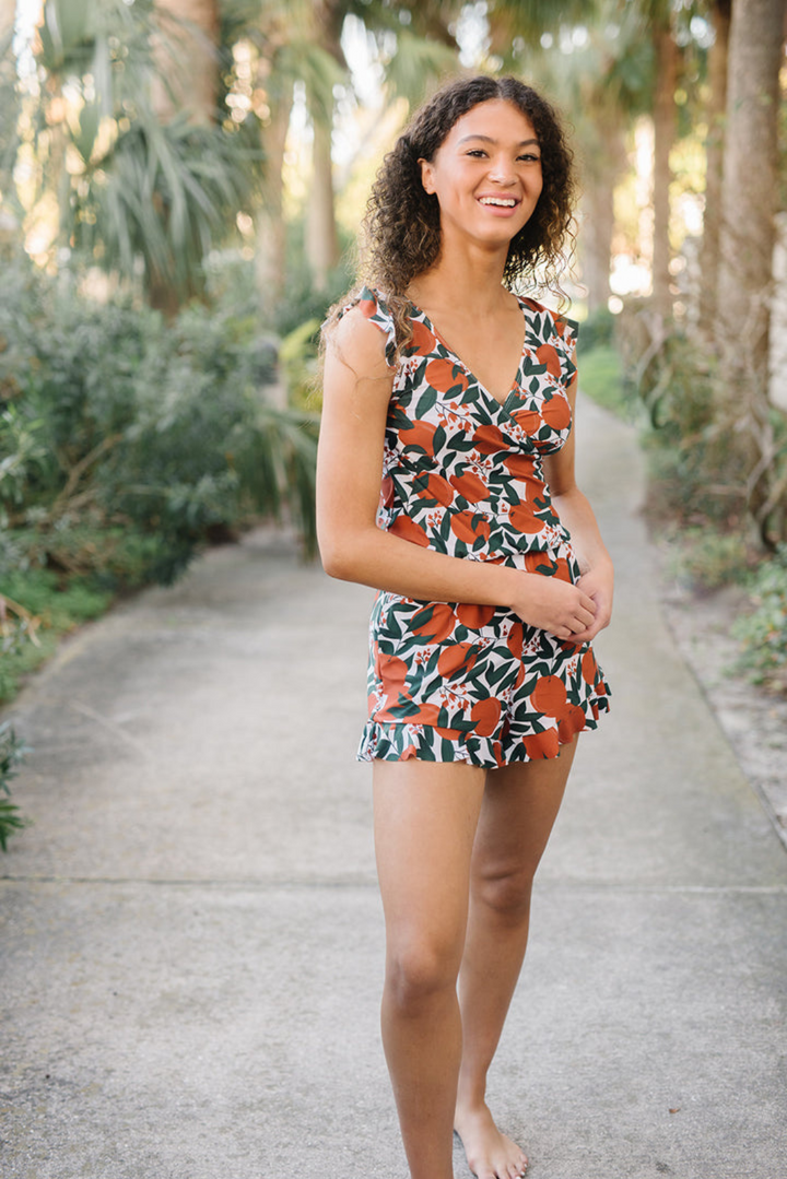 Chic und Stil | Women's Swimwear Swimming Shorts with Built-in Bra