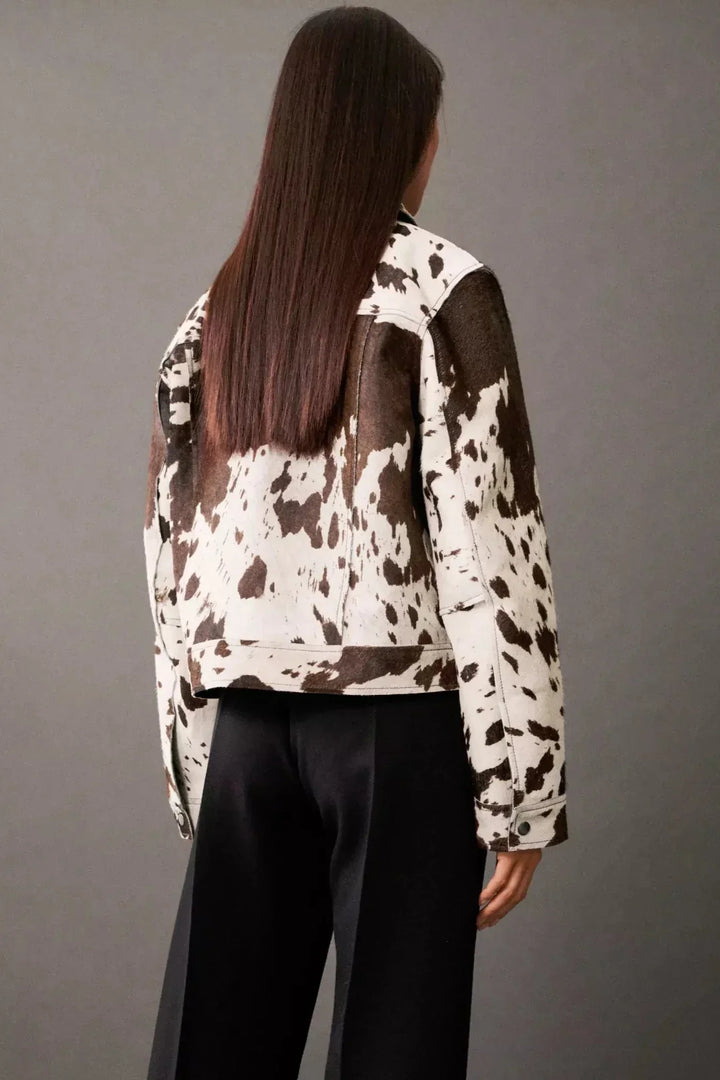 Lune London | Print Faux-Fur Shirt Jacket