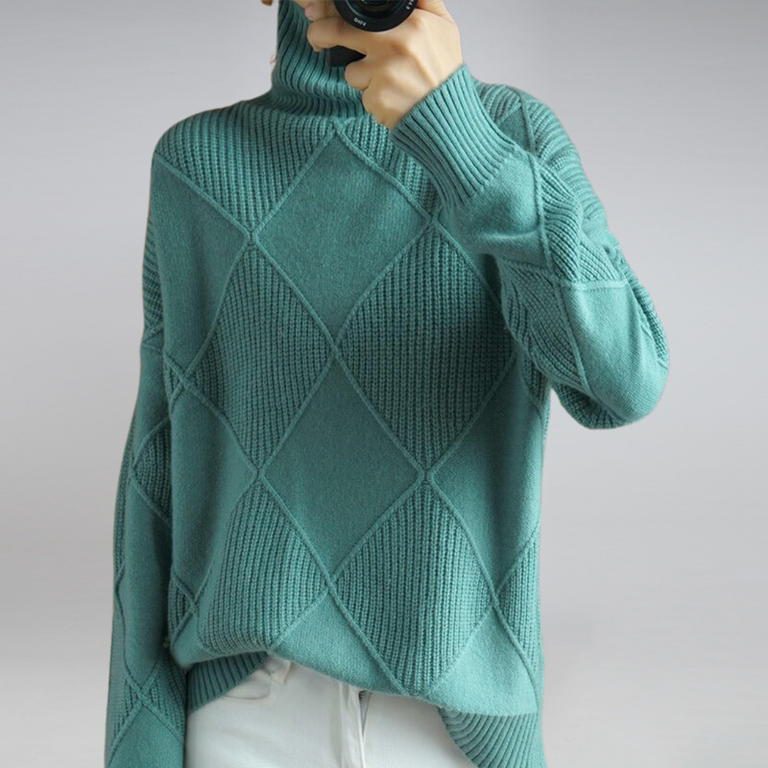 Lune London | Couture Turtleneck Sweater In Elegant Design