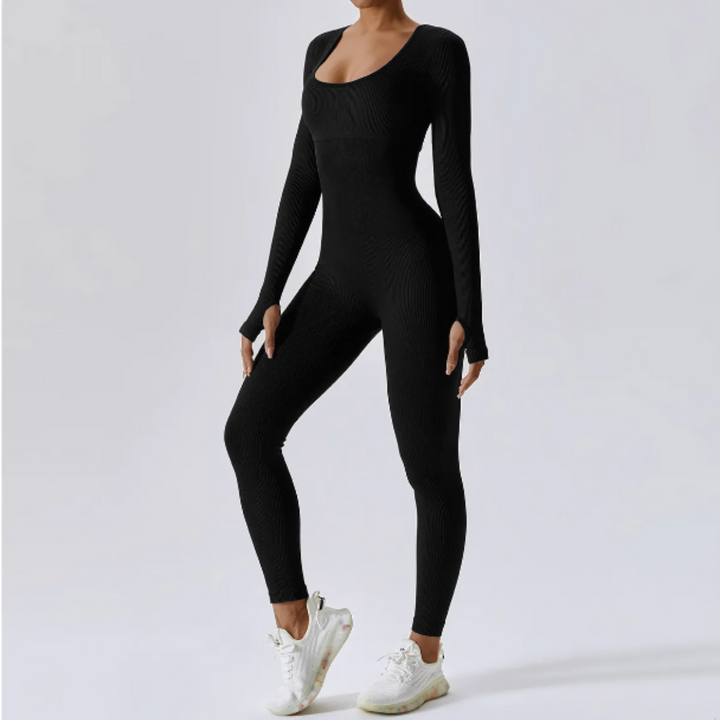 Lune London | Solid Long Sleeve Sports Jumpsuit