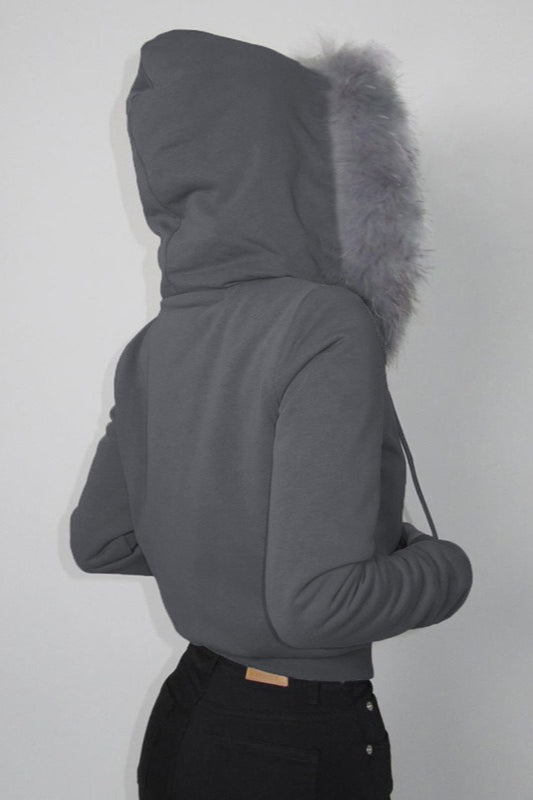 Lune London | Trim Hooded Zip Waist Jacket