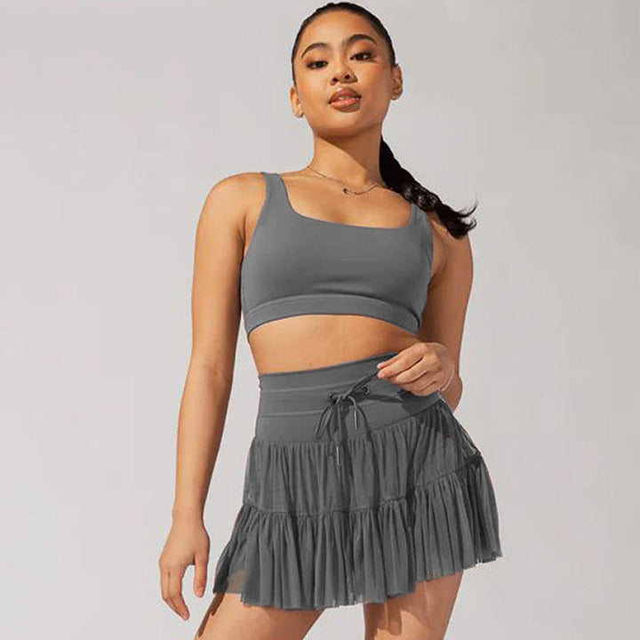 Lune London | High Waist Mini Skirt with Safety Shorts