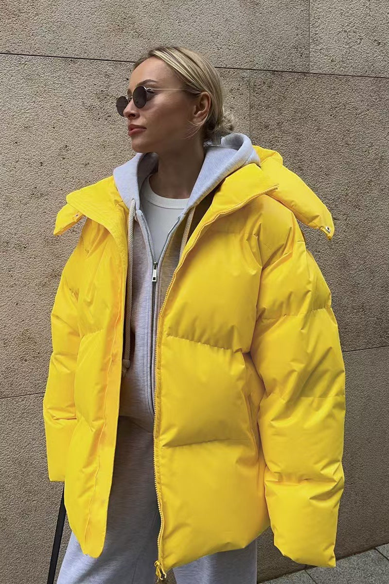 Lune London | Duty Zipper Hooded Puffer Coat