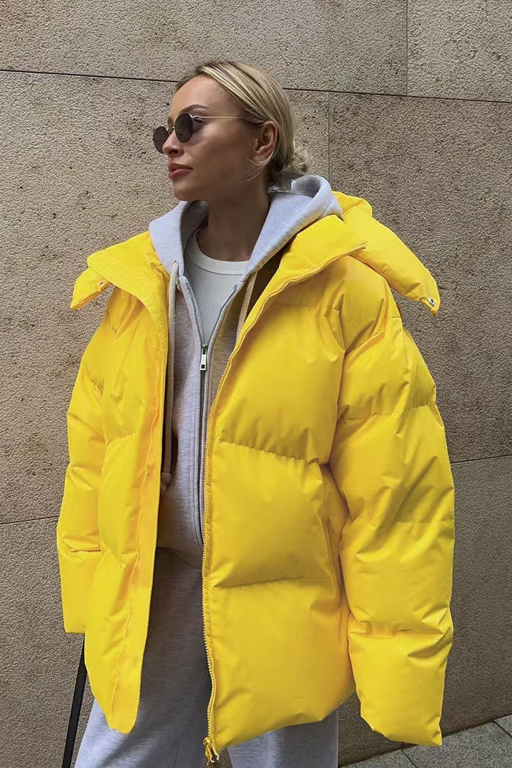Lune London | Duty Zipper Hooded Puffer Coat