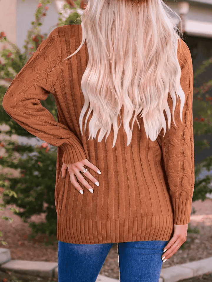 Lune London | Open Knit Cardigan with Cable Pattern