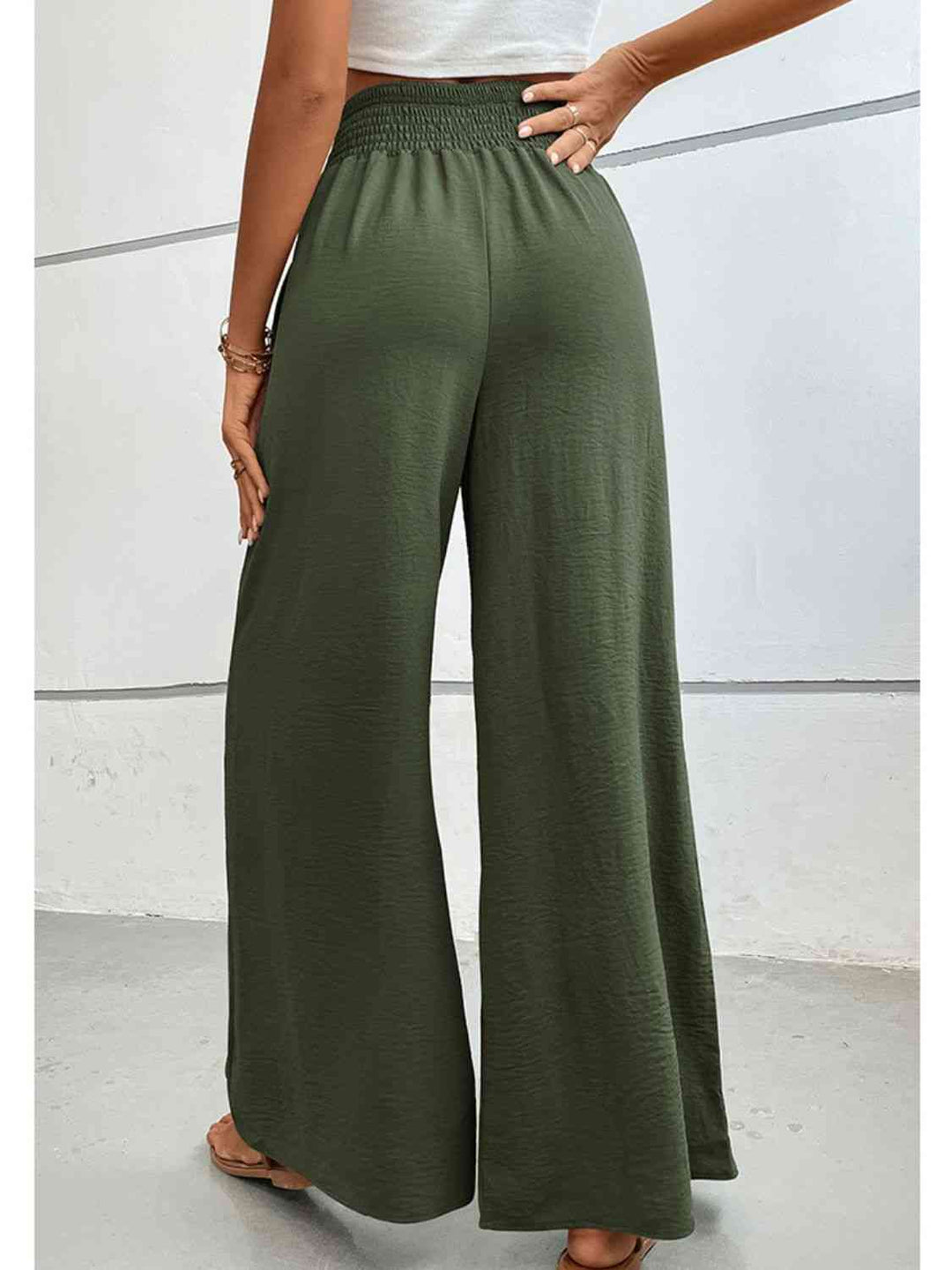 Lune London | Pantalon large avec jambe ample et coupe décontractée
