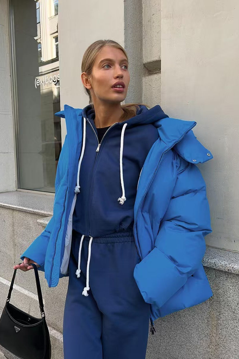Lune London | Duty Zipper Hooded Puffer Coat