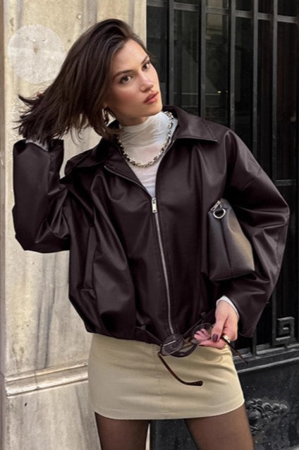 Lune London | Retro Biker Leather Jacket