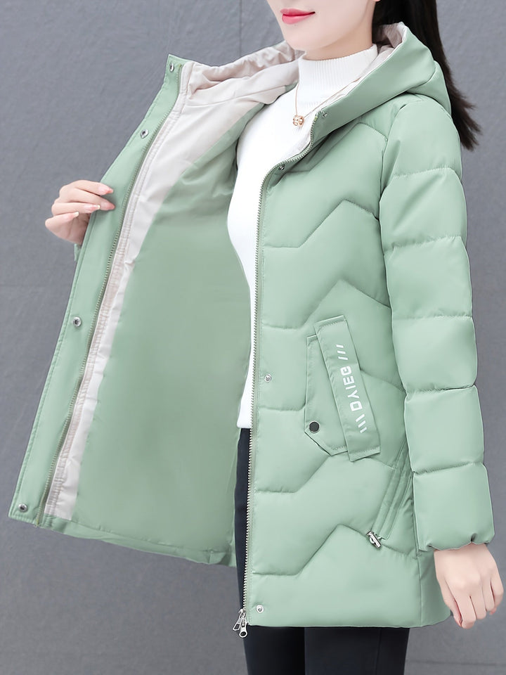 Lune London | Long Casual Women's Down Jacket with Hood