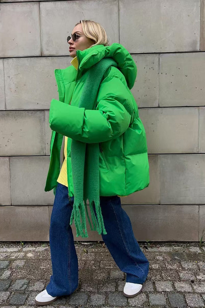 Lune London | Duty Zipper Hooded Puffer Coat