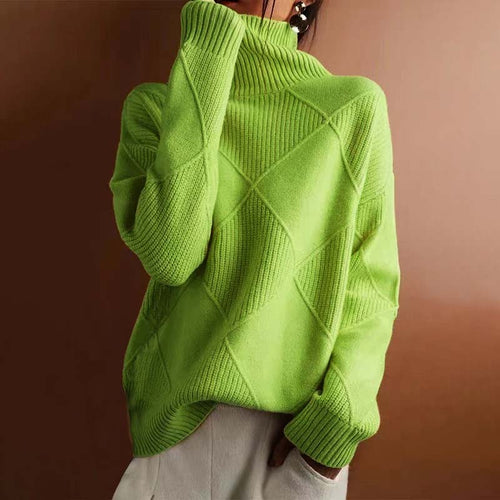Lune London | Solid Color Classic Knit Sweater for Women