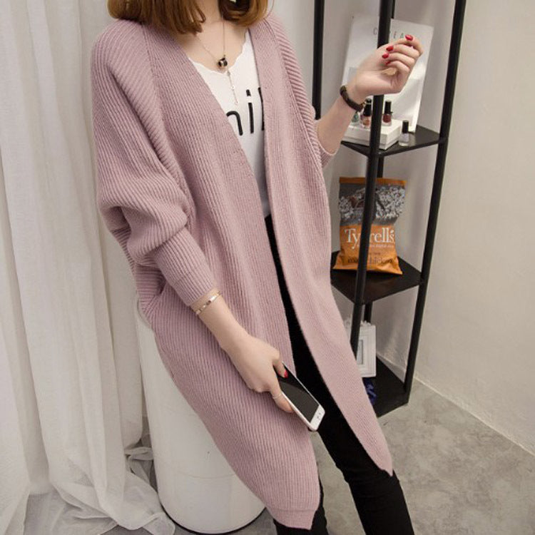 Cardigan tricoté décontracté pour femmes avec devant ouvert et poches profondes Chic & Stil