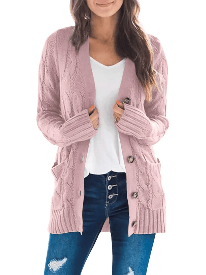 Lune London | Open Knit Cardigan with Cable Pattern