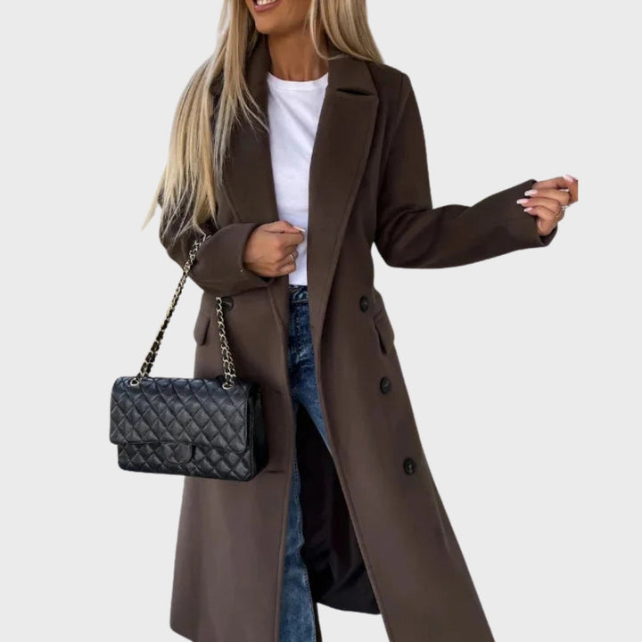 Lune London | Elegant Warmer Longer Double-Breasted Winter Coat