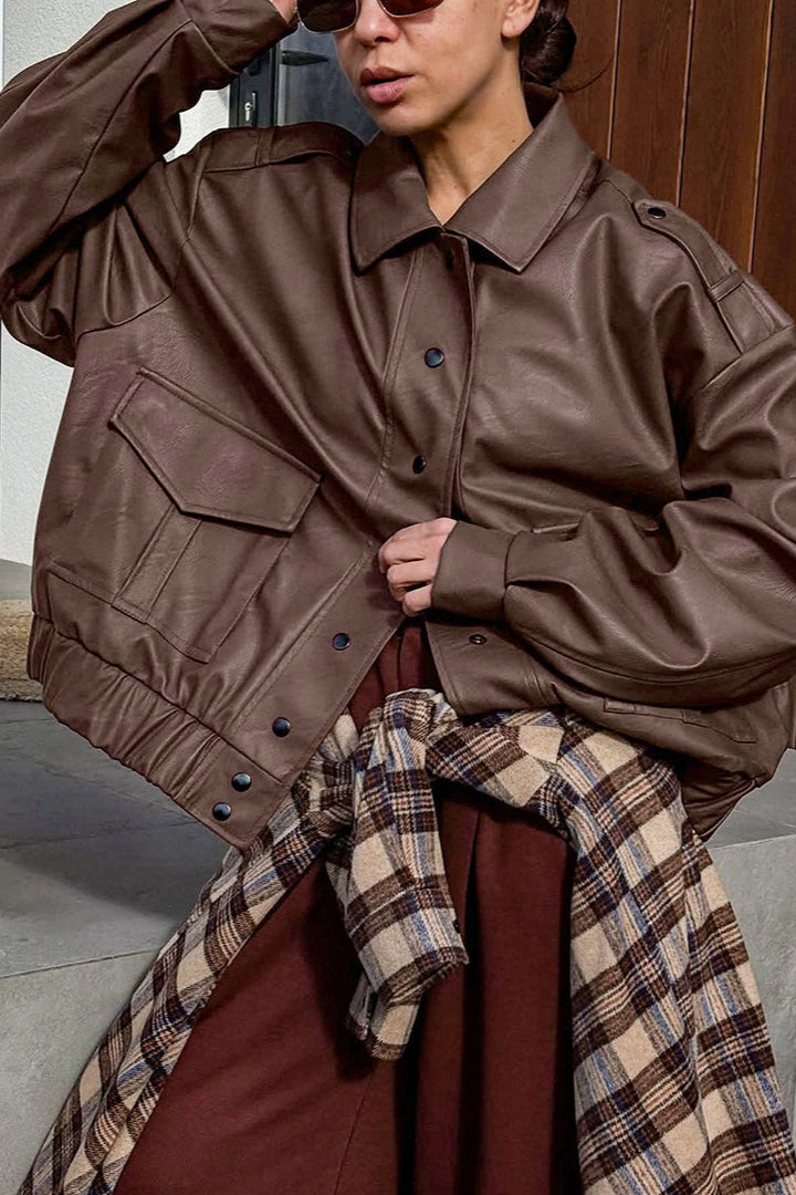 Lune London | Long Sleeve Leather Jacket