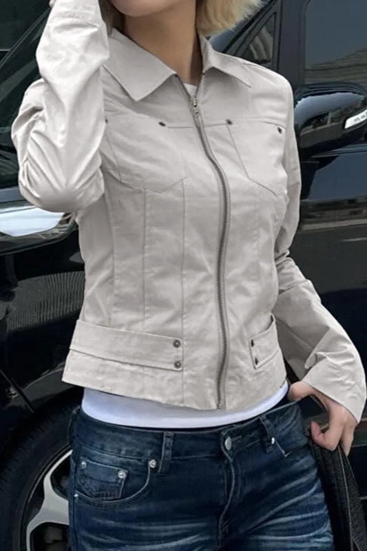 Lune London | Up Solid Color Utility Jacket