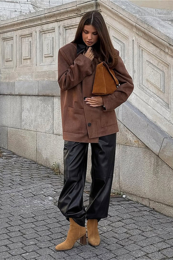 Lune London | Suede Collar Contrast Jacket