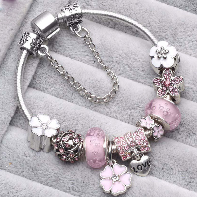 Lune London | Peach Blossom Charm Bracelet