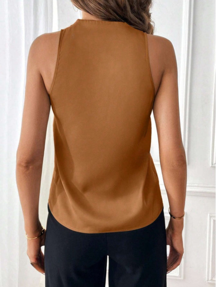 Lune London | Sleeveless Satin Vest with V-Neck for Women
