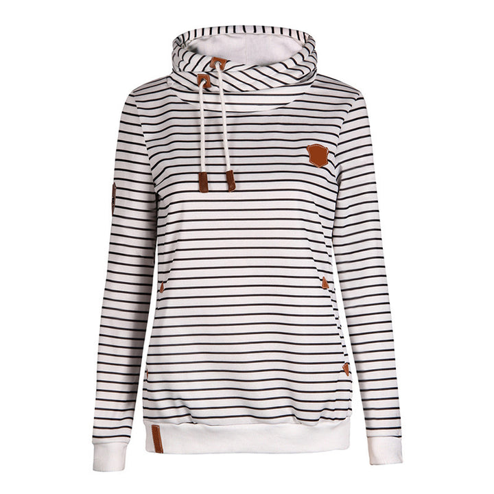 Ladies comfortable layered sweater with high collar Lune London