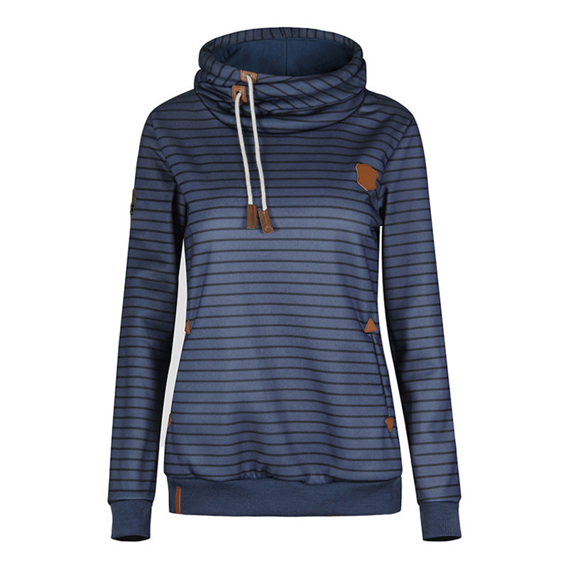 Ladies comfortable layered sweater with high collar Lune London