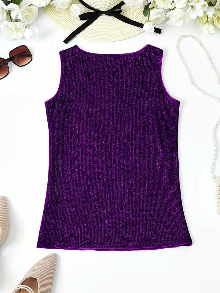 Lune London | Sleeveless Top with Sequins