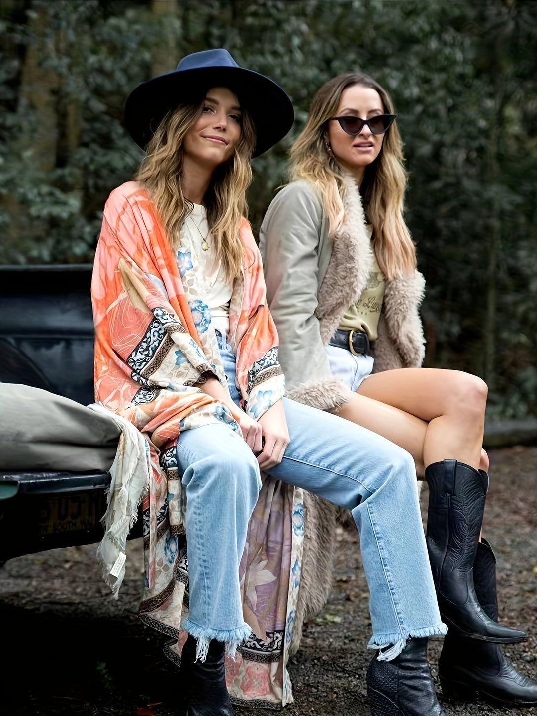 Lune London | Fashionable Kimono with Floral Print
